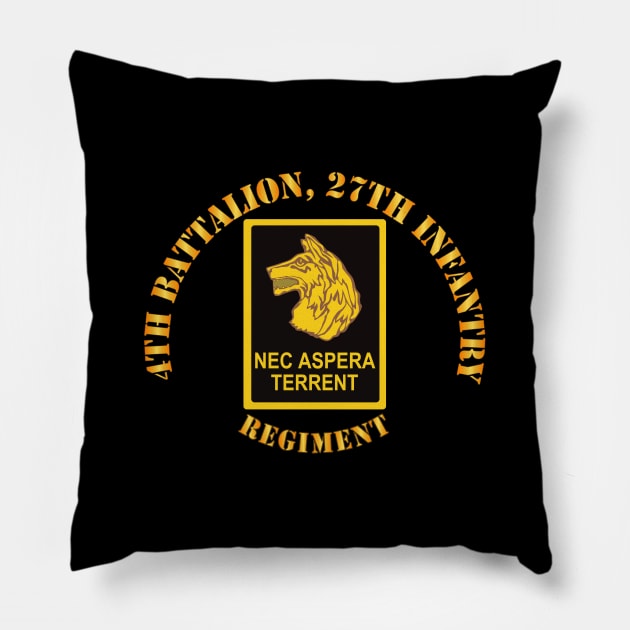 4th Battalion 27th Infantry w DUI Pillow by twix123844