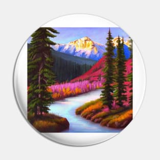 Alberta Romanticism Painting Pin