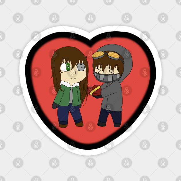 creepypasta ticci toby and clockwork Magnet by LillyTheChibi