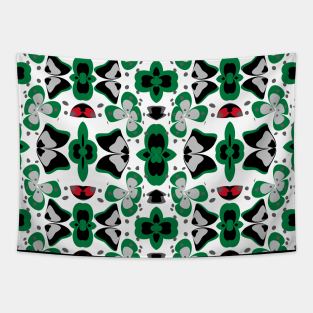 abstract seamless floral pattern exotic shapes Tapestry