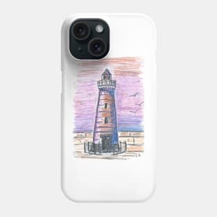 Lighthouse in oil pastel Phone Case