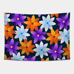 Beautiful Gradient Flower Tapestry