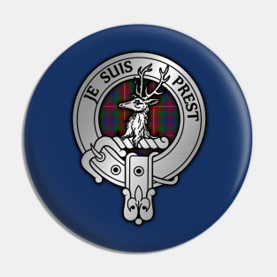 Clan Fraser Crest & Tartan Pin