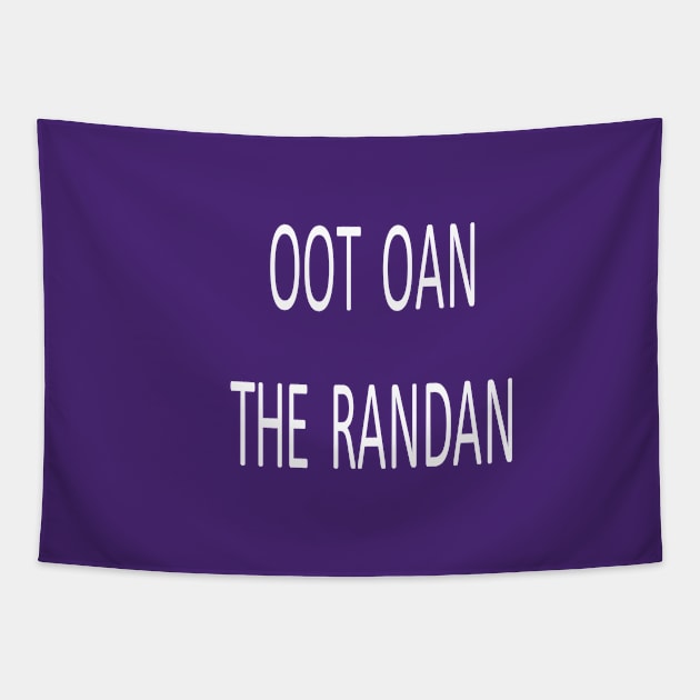 Oot oan the randan, transparent Tapestry by kensor