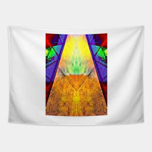 Cubist modern art design Tapestry