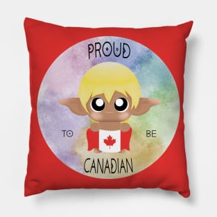 Proud to be Canadian (Sleepy Forest Creatures) Pillow