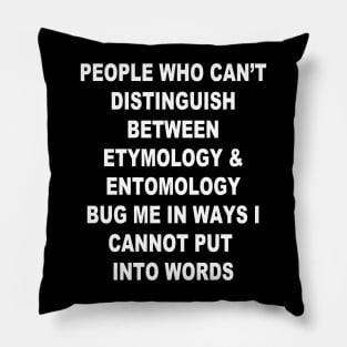 Funny Quote Etymology Pillow