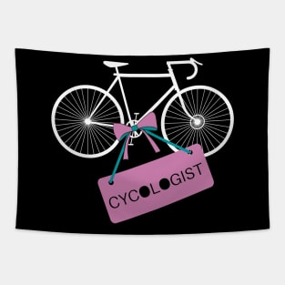 Cycologist Racing Bike Cycling Cyclist Ribbon Funny Gift Tapestry