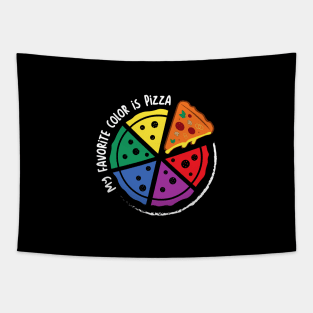 my favorite color is pizza Tapestry