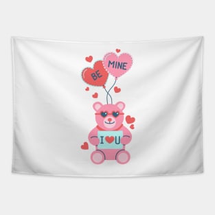 Happy Valentine's Day | Teddy Bear Be Mine Tapestry