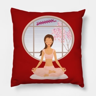 relaxing yoga condition Pillow