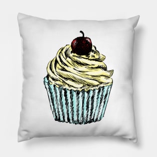 Cupcake Image Pillow