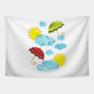 Fairytale Weather Forecast Print Tapestry