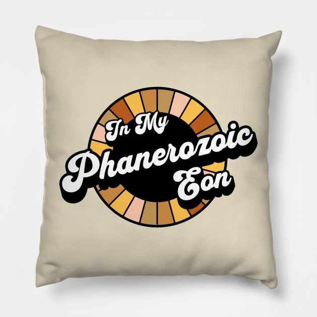 Earth Science - Phanerozoic Eon - Geology Pillow by Yesteeyear