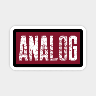 Analog Distressed Banner Magnet