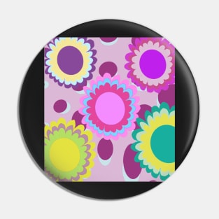 Groovy Flowers Pin