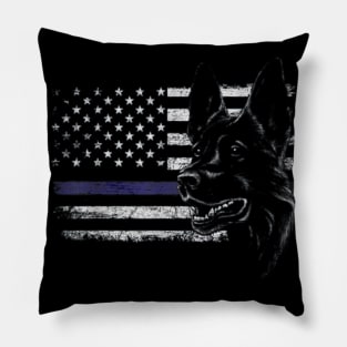 Bulldog american flag Pillow