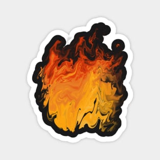 Fire burst aesthetic Magnet