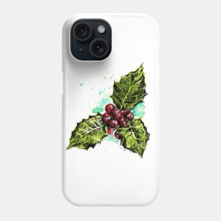 Mistletoe illustration Phone Case