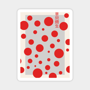 Yayoi Kusama Red Dots Magnet