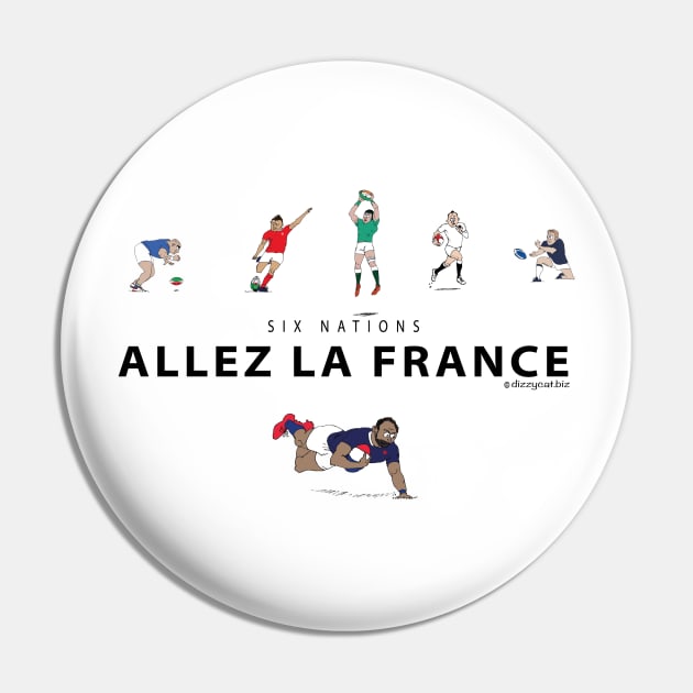 Six Nations rugby - Allez La France Pin by dizzycat-biz
