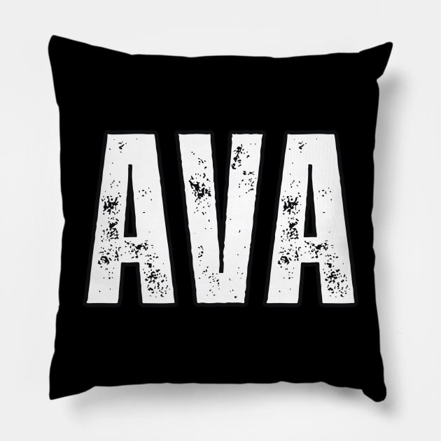 Ava Name Gift Birthday Holiday Anniversary Pillow by Mary_Momerwids