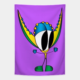 Funny Cartoon Character Tapestry