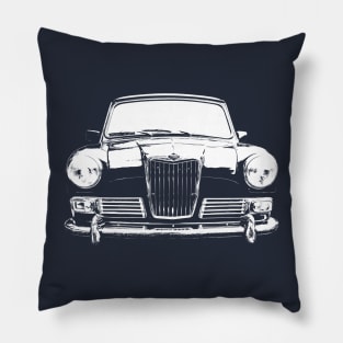 Riley Elf 1960s British classic car monoblock white Pillow