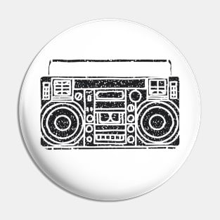 Retro Boombox Pin