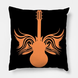 Guitar Tattoo Art Pillow