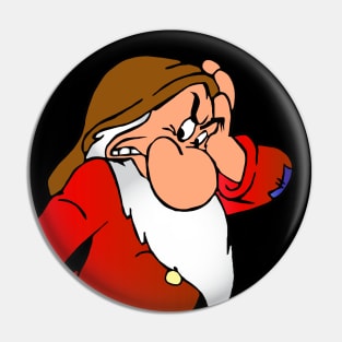 Grumpy dwarf Pin