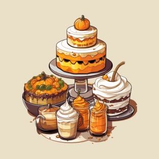 Enchanting Eats Delight in a Halloween Dessert Journey T-Shirt