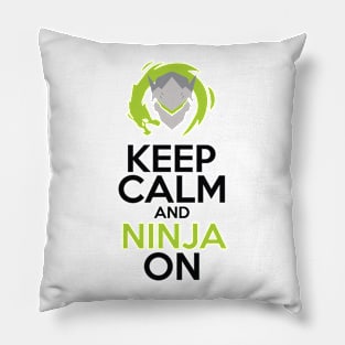 Keep Calm and Ninja On Pillow