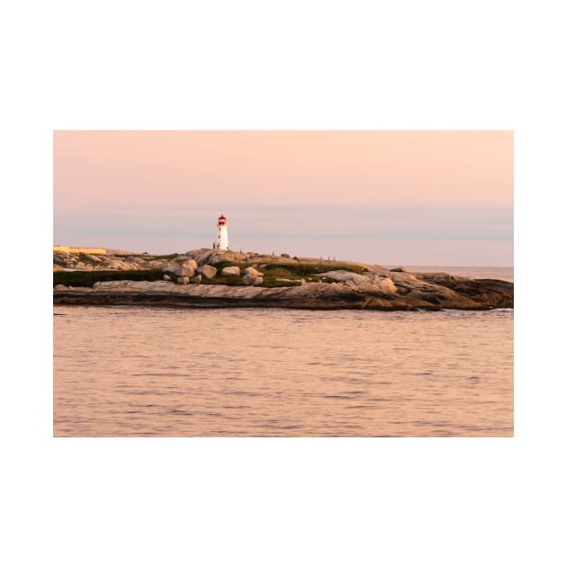 Peggy's Cove lighthouse at sunset by josefpittner