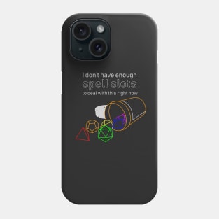 Spell Slots - Chronic Illness (light text version) Phone Case