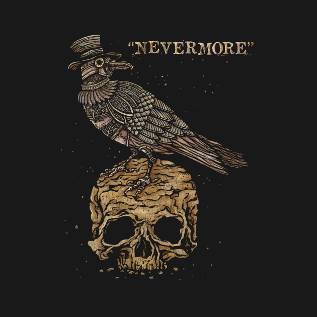 Steampunk Raven by kg07_shirts