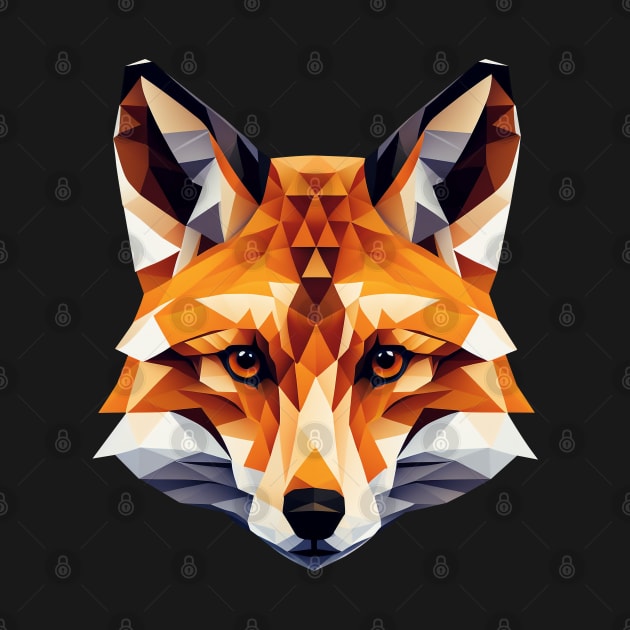 Fox Head Geometric by Bondoboxy