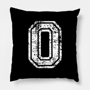 Number 0 Baseball Football Soccer Birthday Gift Pillow