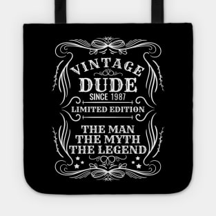 Vintage Dude 1987 Gift Tote