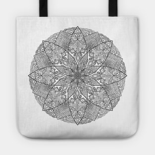 Detailed Mandala Pattern Tote