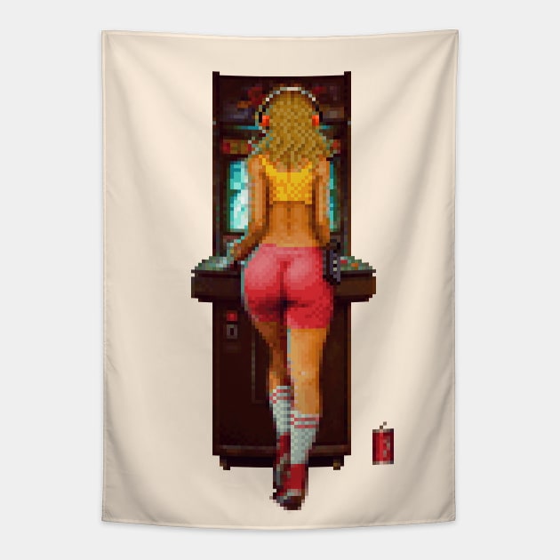 Arcade Golden Era [Pixel Art] Tapestry by CarlosTato