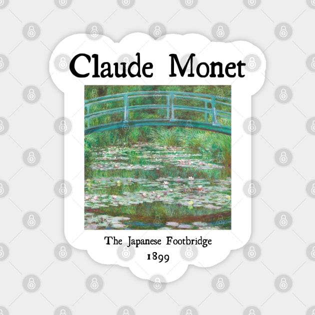 The Japanese Footbridge by Claude Monet Magnet by Cleopsys