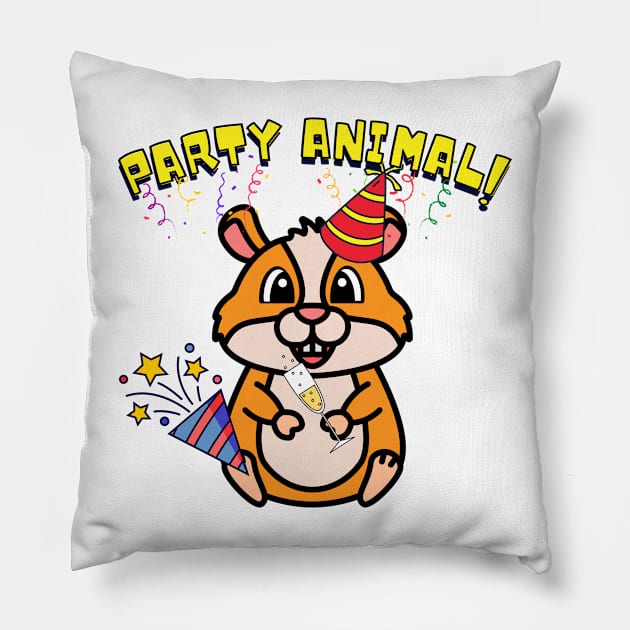 Party Animal - Hamster Pillow by Pet Station