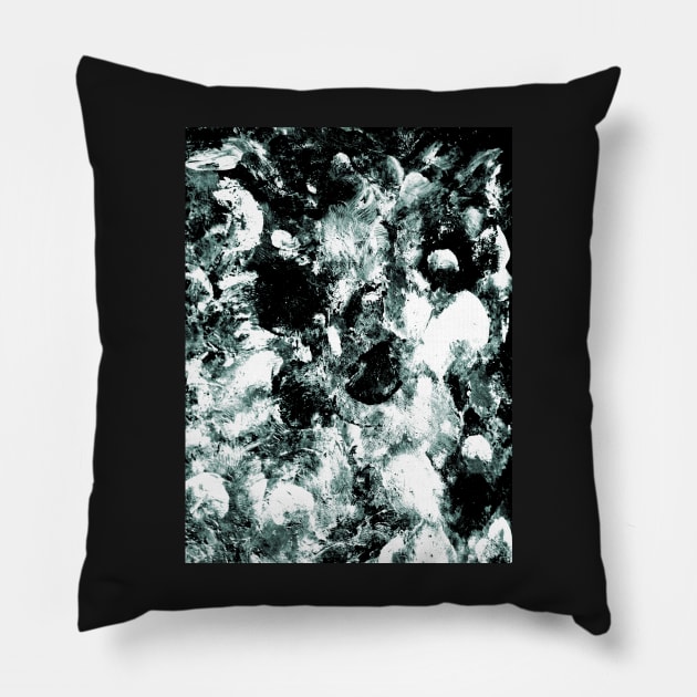Blue Angels Abstract Painting Pillow by SpieklyArt