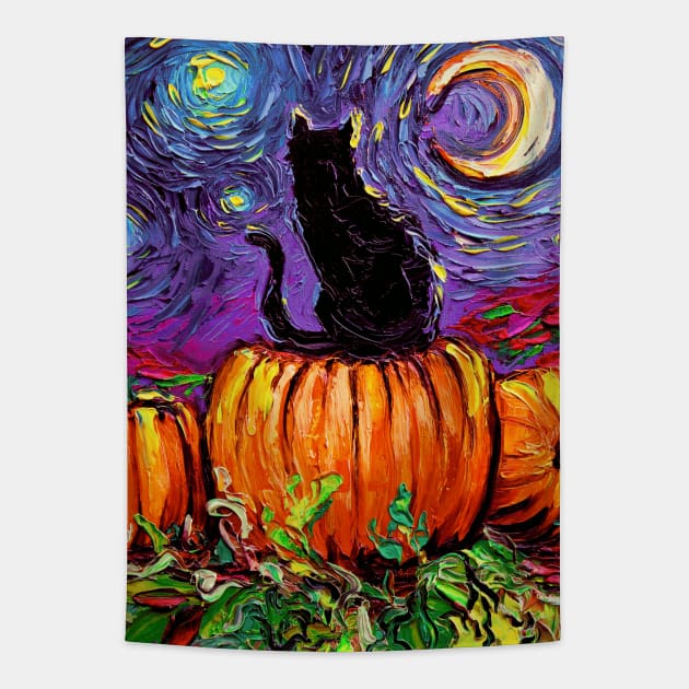 Starry Hallows' Eve Tapestry by sagittariusgallery