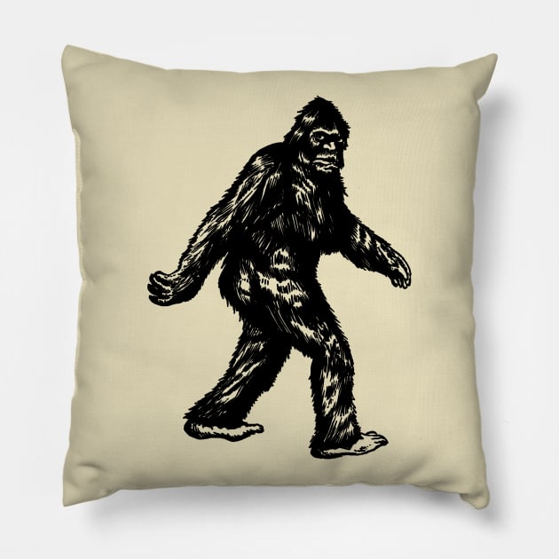 Bigfoot Pillow by AtomicMadhouse