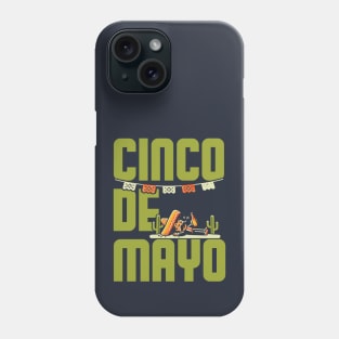 Cinco De Mayo Party Text Design Phone Case