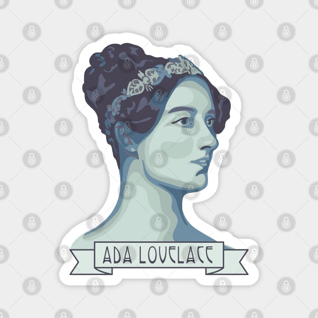 Ada Lovelace Portrait Magnet by Slightly Unhinged