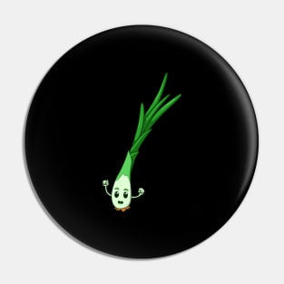 Cartoon spring onion Pin