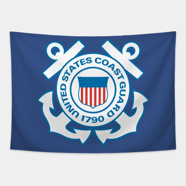 US coast guard emblem Tapestry by bumblethebee